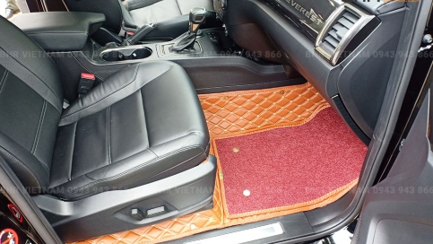 Thảm lót sàn ô tô 5D 6D Ford Everest giá gốc tận xưởng, bảo hành trọn đời